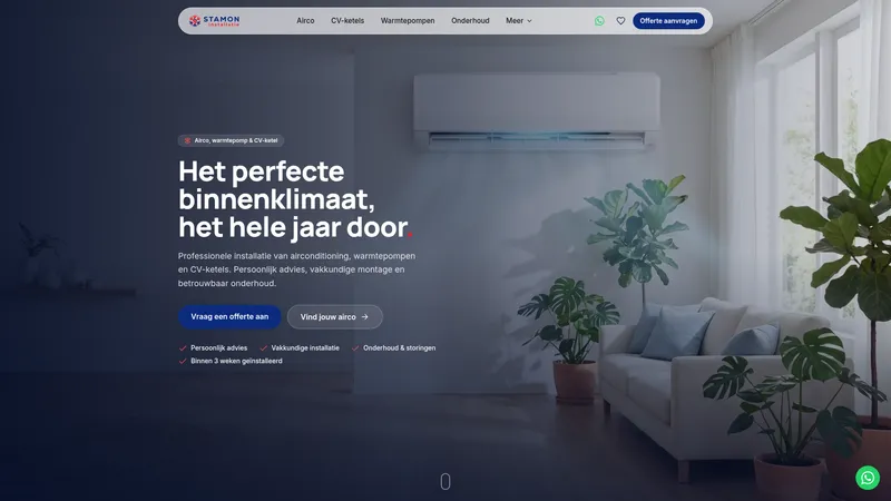 Website van Stamon Installatie