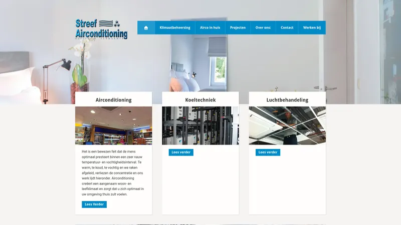 Website van Streef Airconditioning