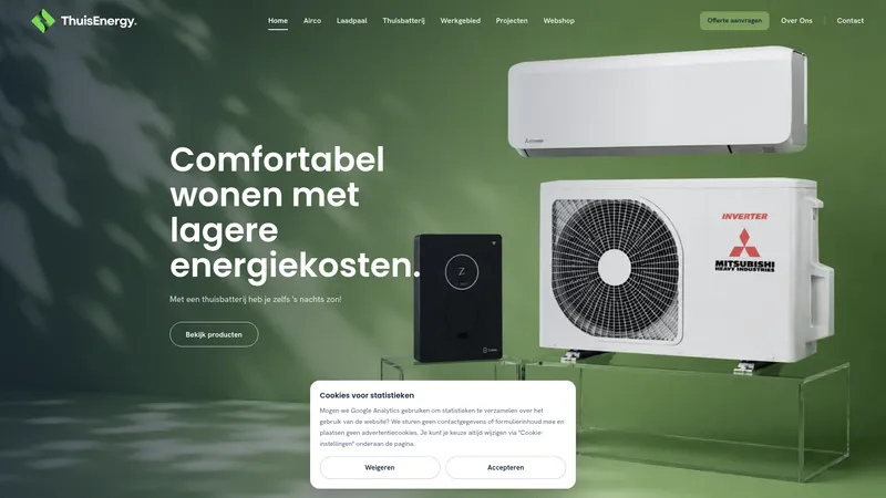 Website van ThuisEnergy