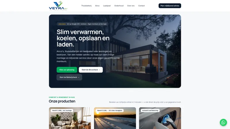 Website van Veyra BV